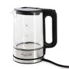 MegaChef 1.7L Glass Electric Tea Kettle: 1000W Borosilicate Glass, Stainless Steel Lid, Plastic Handle, Hand Wash, Clear - 2 of 4