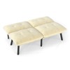NicBex Convertible Folding Accent Tufted Loveseat Sofa with Adjustable Backrest,Armless Recliner Chair Futon Sofa for Living Room,Bedroom - 3 of 4