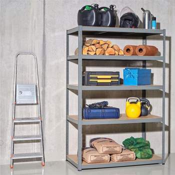 G-Rack Garage Shelving Unit for Storage - 1 Bay, 5 Tier (400 lbs Per Shelf), 2000 lbs Capacity