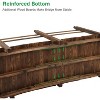 VINGLI 7.5 ft Garden Bridge, Arch Walkway Wooden Bridge with Safety Rails, Decorative Footbridge for Pond, Garden - 3 of 4
