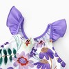 PATPAT Mommy and Me Outfits Disney Mickey and Friends - Floral Knot Front Purple Cami Dress Sleeveless Summer Vacation Look - 4 of 4