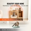 VEVOR Cat Litter Box Enclosure, Hidden Litter Box Furniture, Wooden Cat Washroom Indoor with 2 Doors & Study Metal Legs, Cat House Cabinet Hidden - 3 of 4