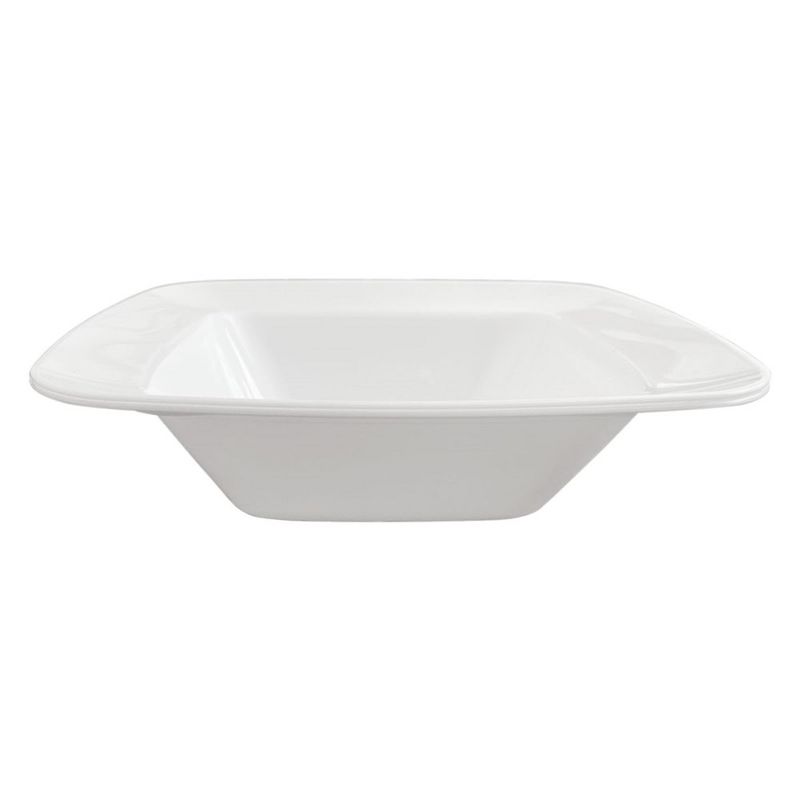 Smarty Had A Party 12 oz. Solid White Rounded Square Disposable Plastic Soup Bowls (120 Bowls), 2 of 3