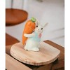 Kevins Gift Shoppe Ceramic Easter Bunny Rabbit Carrying Carrot Stick Salt and Pepper Shakers - image 2 of 4