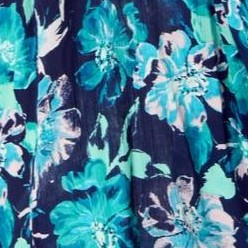 navy painted floral