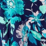 navy painted floral