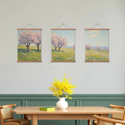 Floral Canvas Wall Art with Strong Artistic and Visual Aesthetics,3 - Pieces