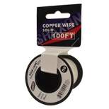 Shaxon 100' Solid Copper 26 AWG Wire On Spool White SO26-100WT