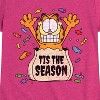 Girls' - Garfield - Tis The Season Fitted Short Sleeve Graphic T-Shirt - 2 of 4