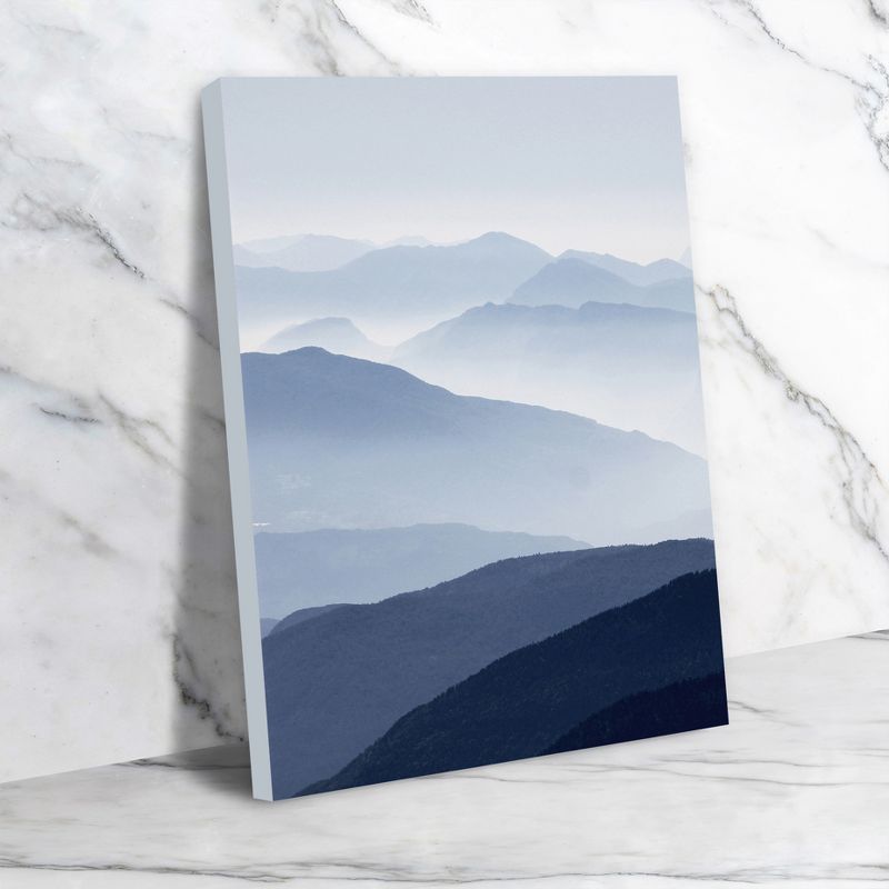 Americanflat Abstract Landscape Blue Mountain By Tanya Shumkina Wrapped Canvas, 4 of 10