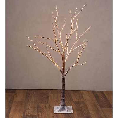 Plow & Hearth Small Indoor/Outdoor Birch Tree with 300 Warm White Lights