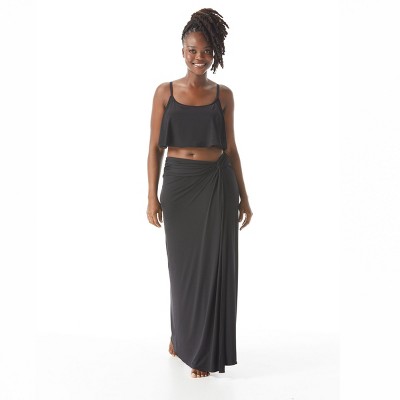 Coco Contours Duo-Wear Convertible Twist Side Long Sarong Cover Up