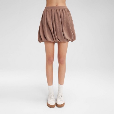 Women's Bubble Mini Skirt - Wild Fable™ Brown L