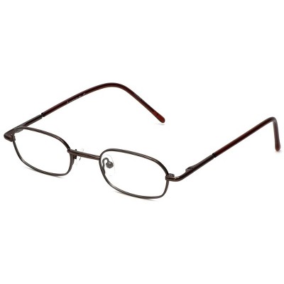 Flex Plus by Vivid FP-98 Designer Reading Eye Glasses in Brown 43mm +1.50 | Ladies | Rectangle Shape | X-Small Fit