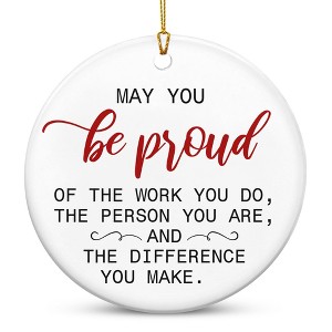 Christmas Employee Appreciation Gifts for Coworkers - Ceramic Christmas Ornaments 2025 - 1 of 4