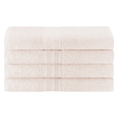 Eco-friendly Sustainable Cotton Solid Lightweight 4-piece Bathroom ...