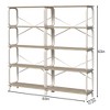 Runesay 5-Tier Industrial Bookshelf, Rustic Tall Bookcase with Open Wood and Metal Design - 3 of 4