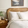 26"x26" Gauze Stitch Pin Dot Euro Throw Pillow Cover Sour Cream - Hearth & Hand™ with Magnolia - 2 of 4