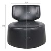 29.13" W Swivel Chair With 360° Silent Rotating Base Modern Accent Round Swivel Barrel Chairs, Wide Swivel Chair - 4 of 4