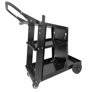Welding Carts for Mig Welder with Wheels and Tank Storage Safety Chains,Weight Capacity 220 LBS - 1 of 4