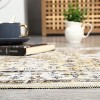 Washable Area Rug – Ultra-Thin Low Pile Vintage Carpet, Non-Slip Accent for Living Room, Bedroom, Home Office, Distressed Rust Design - 4 of 4