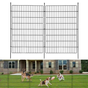 Decorative Garden Fence,10 Panels No Dig Decorative Fence for Outdoor,Yard, Patio,Animal Barrier Rustproof Metal Wire Panel,Temporary Dog Fencing - 1 of 4