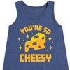 Girls' - Instant Message - You're So Cheesy Graphic Sleeveless Aline Dress - 2 of 4