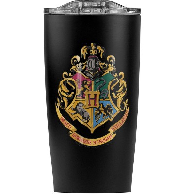 Harry Potter Hogwarts School Crest Steel Tumbler 20oz Coffee Travel Mug