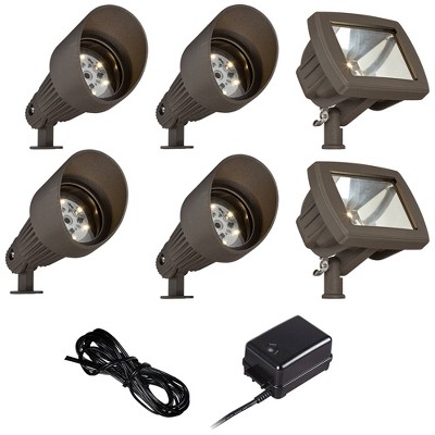 John Timberland Bronze LED Spot and Path Light Landscape Kit