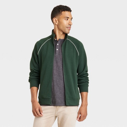 Men's Casual Fit Stand Up Zip-up Sweatshirt - Goodfellow & Co