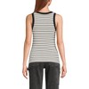 Lands' End Women's Drapey Rib Fitted Tank Top - 2 of 4