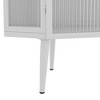 22.25'' Floor Coner Cabinet,Three Tiers with Tempered Glass Doors and Storage Shelves - 4 of 4