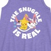 - Pokémon - The Snuggle Is Real Pikachu And Sylveon Graphic Sleeveless Aline Dress - 2 of 3