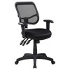 TiramisuBest Black Upholstered Swivel Office Chair: Ergonomic, Breathable & Mobile - 2 of 4