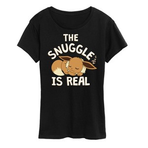 Women's - Pokémon - The Snuggle Eevee Short Sleeve Graphic T-Shirt - 1 of 4