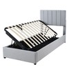 NicBex Twin/King Size Linen Tufted Upholstered Platform Bed Frame with Lift Up Storage,Wood Slats Support,No Box Spring Needed,Easy Assembly - 3 of 4