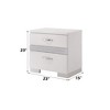 NicBex Nightstand with Drawers,Side Table with Metal Handles and Elegant Finish,Modern Bedside Table for Bedroom,Living Room - 3 of 4
