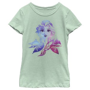 Girl's Frozen Ice Art Princess Elsa T-Shirt - 1 of 4