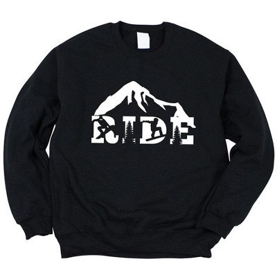 Simply Sage Market Women's Graphic Sweatshirt Ride Snowboard
