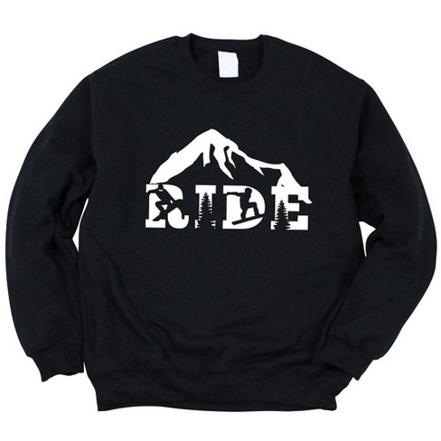 Simply Sage Market Women's Graphic Sweatshirt Ride Snowboard - image 1 of 4