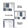 KTMBDW 5 Tier Geometric Bookcase,S Shaped Bookshelf, Modern Freestanding Display Shelves, Tall Book Shelf Unit for Living Room Bedroom - 3 of 4