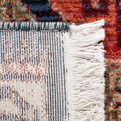 Herat Rust and Creme Medallion Synthetic Runner Rug