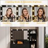 Vanity Desk with Mirror and Lights, Makeup Vanity Desk Table with Drawers and Cabinet - 4 of 4