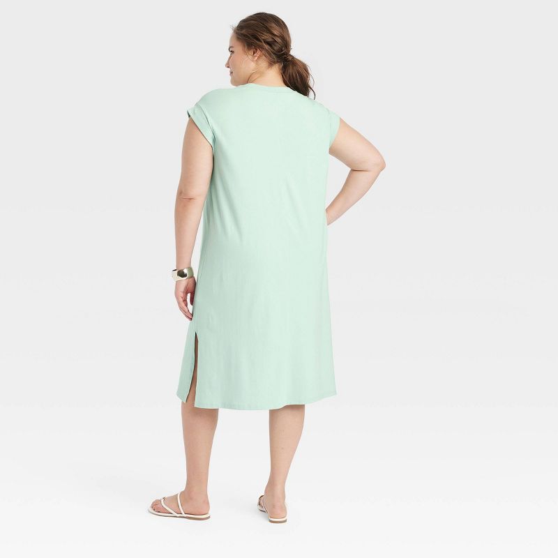Women's Short Sleeve Midi Shirtdress - A New Day™, 3 of 12