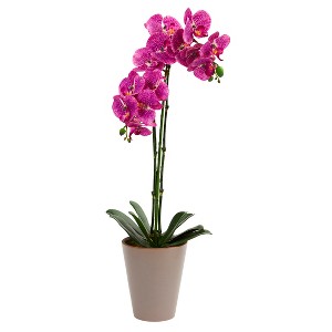 Nearly Natural 24-in Speckled Phalaenopsis Orchid Artificial Arrangement - 1 of 1