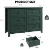Acekool Dressers 6-Drawer Tall Dresser Organizer, Deep Storage Chest, Handles, Modern Farmhouse for Bedroom, Closet, Living Room - 2 of 4