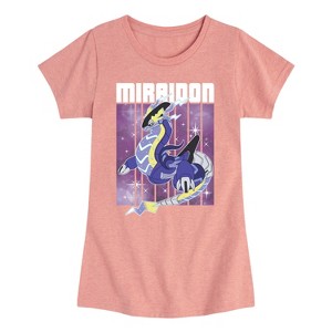 Girls' - Pokémon - Miraidon Legend Fitted Short Sleeve Graphic T-Shirt - 1 of 4