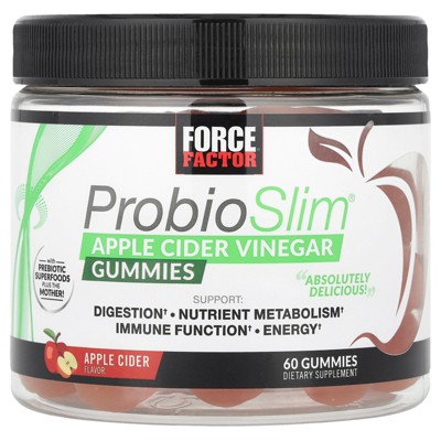 Force Factor ProbioSlim®, Apple Cider Vinegar Gummies, 60 Gummies