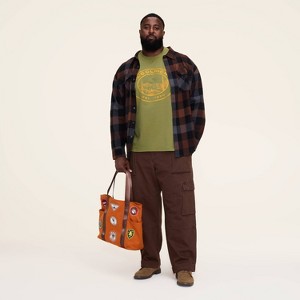 Adult Embroidered Graphic Short Sleeve Crewneck T-Shirt - Woolrich x Target Olive Green - 1 of 4