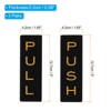 Unique Bargains Acrylic Self-Adhesive Decor Home Business Push Pull Door Sign 3 Pairs - 2 of 4